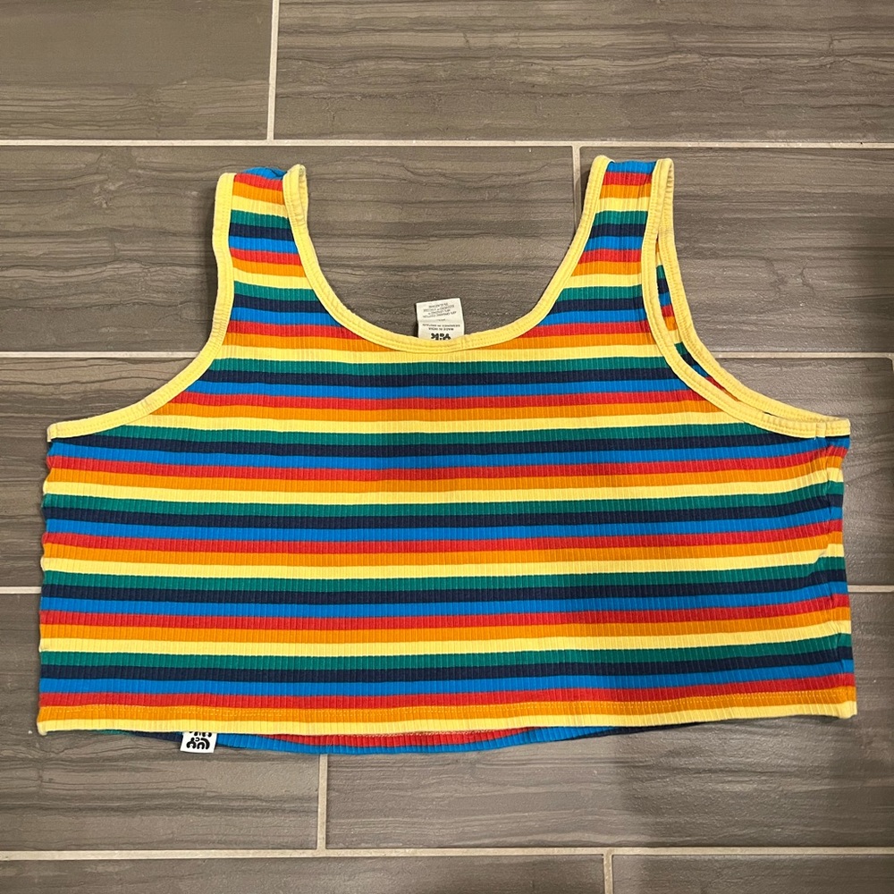Lucy and Yak Josey Cropped Vest/Tank Top